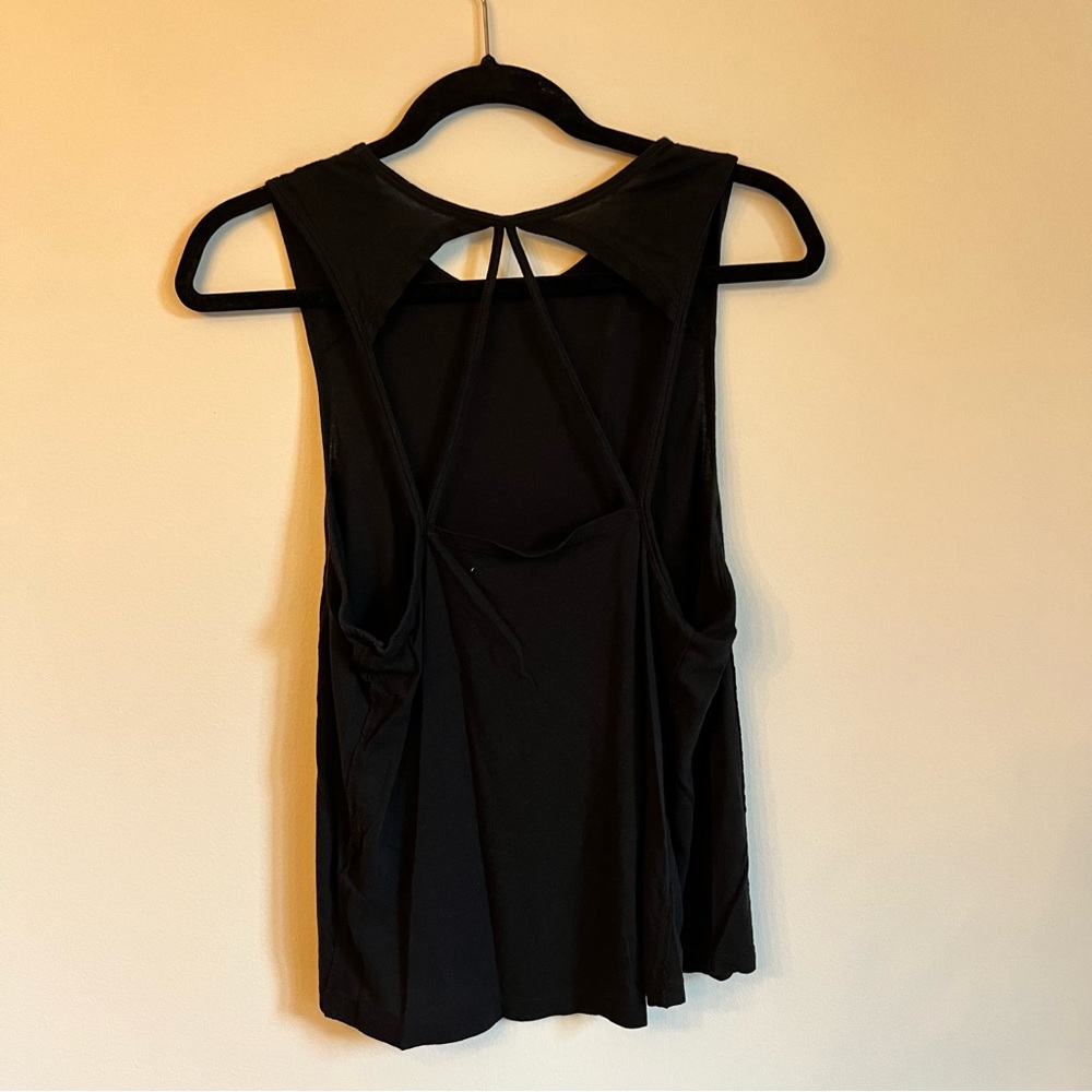 Beyond Yoga Black Athletic Tank Top Criss Cross Back | S - Picture 6 of 7
